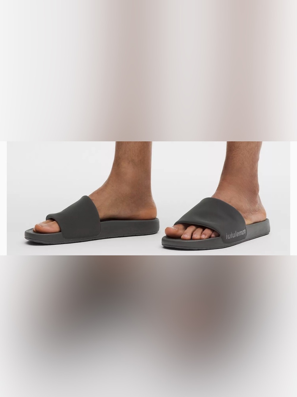 lululemon Men's Restfeel Black Slide Sandals